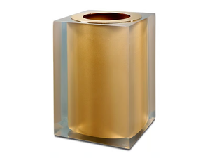 GOLD GLOSS - Resin bathroom waste bin _ Vallvé