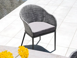 CLEVER - Upholstered garden chair _ Varaschin