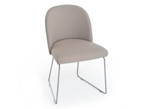 CISTELL SLIM - Sled base upholstered fabric chair _ Vergés