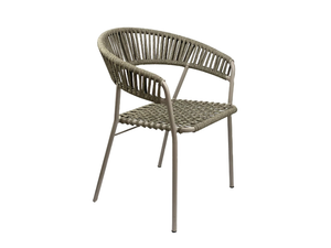 KEY WEST - Rope and metal chair with armrests _ Vermobil