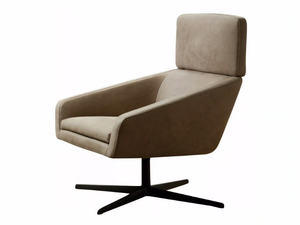 SILLÓN - Fabric easy chair high-back with removable cover _ Verzelloni