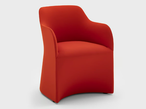 MAGGY BIG - Fabric easy chair with armrests _ Viganò