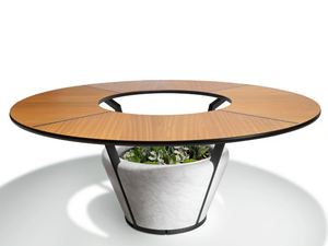 WING - Marble table / planter _ Visionnaire