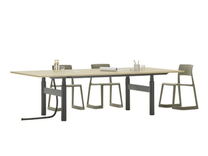 TYDE 2 - Height-adjustable rectangular meeting table _ Vitra