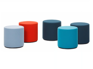 VISIONA STOOL - Round fabric pouf _ Vitra