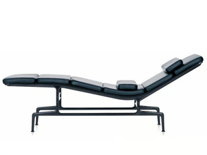 SOFT PAD CHAISE ES 106 - Upholstered leather chaise longue _ Vitra