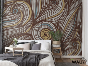 AURORA - Washable nonwoven wallpaper _ WALLYART