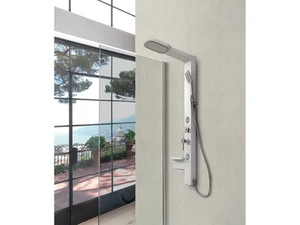 GIADA - Wall-mounted shower panel with hand shower _ WEISS-STERN