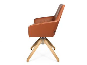 W-CUBE 1 CFL - Swivel trestle-based easy chair _ Wagner