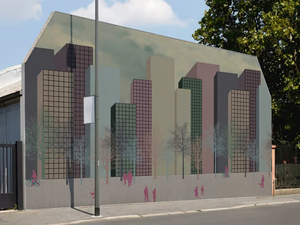 URBAN CONTEXT - Outdoor glass-fibre wallpaper _ Wall&decò