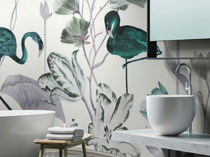 WONDERLAND - Tropical wallpaper, PVC free, eco-friendly, washable _ WallPepper®/Group