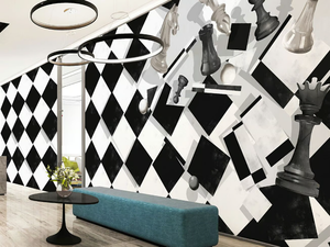 CHECKMATE - PVC free, eco-friendly, washable wallpaper _ WallPepper®/Group