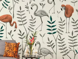 OASI ROSA - Tropical wallpaper, PVC free, eco, washable _ WallPepper®/Group