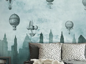 FLYING HIGH - Modern wallpaper, eco-friendly, PVC free and washable _ WallPepper®/Group