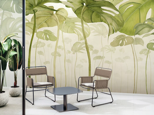 MONSTERA - PVC free, eco-friendly, washable natural wallpaper _ WallPepper®/Group