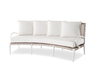 DELTA - Curved 4 seater aluminium garden sofa _ Walters