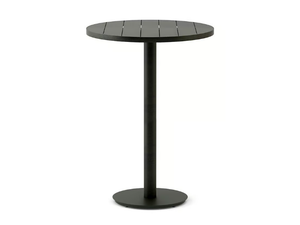 DESTIN SLATED - Round aluminium high table _ Walters