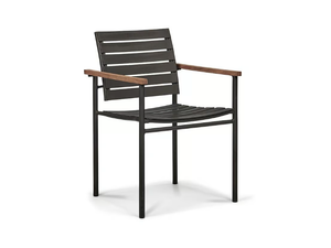 RESORT PORTICO - Stackable aluminium garden chair with armrests _ Walters