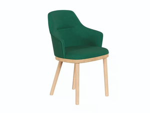 SARTOR - Upholstered fabric chair with armrests _ Wewood