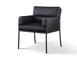 FAME - Leather easy chair with armrests _ Wittmann