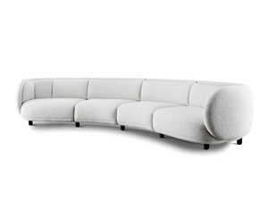 VUELTA - Curved 4 seater fabric sofa _ Wittmann