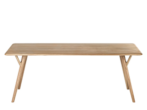 ORGANIC - Rectangular solid wood dining table _ Woak