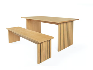 STRIPE - Wood veneer bench _ Woodman