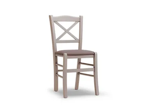 1454 - Wooden chair with integrated cushion _ XLINE