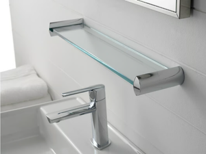 TANGO - Glass bathroom wall shelf _ ZAZZERI