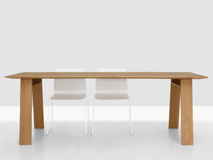 BONDT - Rectangular wooden table _ ZEITRAUM