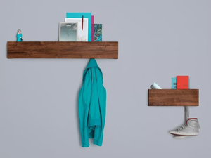 HIDE & PARK - Wooden coat rack / wall shelf _ ZEITRAUM