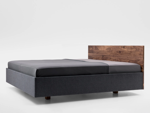 SIMPLE SOFT BOLD - Upholstered solid wood double bed _ ZEITRAUM