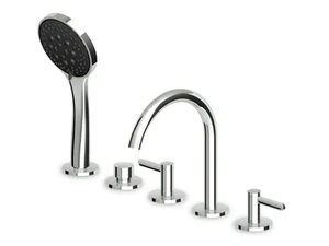 ISY22 ZIS3513 - Recessed deck mounted bathtub tap with hand shower _ ZUCCHETTI