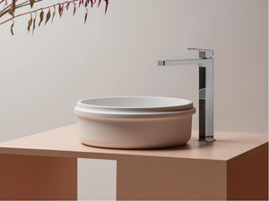 RISE - Countertop round single Cristalplant® washbasin _ ZUCCHETTI