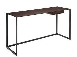 CALAMO 2730 - Steel secretary desk with tanned leather top _ Zanotta