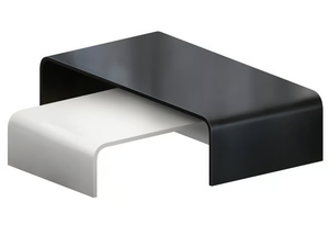 SOLITAIRE - Low rectangular plate coffee table _ Zeus