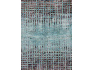 PERSPECTIVE IN BLUE - Rectangular wool rug _ Zollanvari