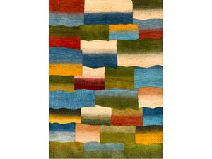 ERRATIC TILES, SPRING COLOURS - Rectangular wool rug _ Zollanvari