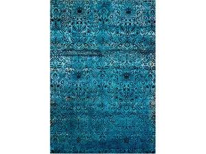 FLORAL REVIVAL - Patterned rectangular wool and silk rug _ Zollanvari