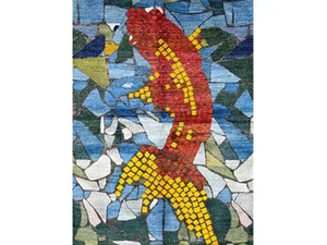 GOLDFISH MOSAIC 1 - Rectangular wool rug _ Zollanvari