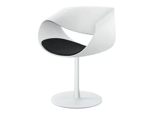 LITTLE PERILLO - Swivel chair in plastic and circular base in aluminum _ ZÜCO