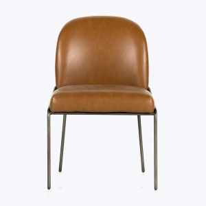 Houston Curved Dining Chair, Leather