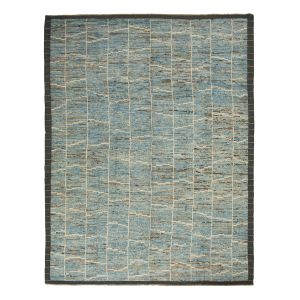 Blue Modern Wool Rug