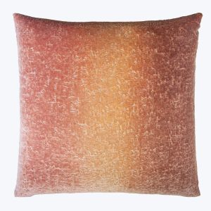 Coral Reef Velvet Pillow, Sunstone