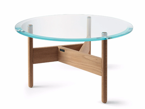 ORBITAL - Low round glass coffee table _ atipico