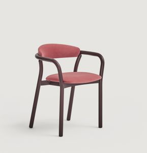 Cécile upholstered metal chair