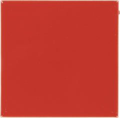 Mexican Talavera Ceramic Solid Tile: Red