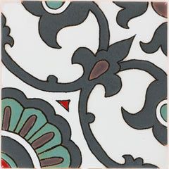 Santa Barbara Ceramic Decorative Tile: Alba 2