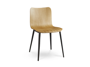 DANDY.TT - Oak chair and painted steel base _ colico