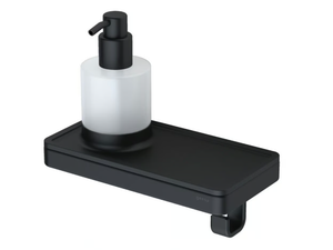 FRAME FULL BLACK - Wall-mounted metal Bathroom soap dispenser _ coram